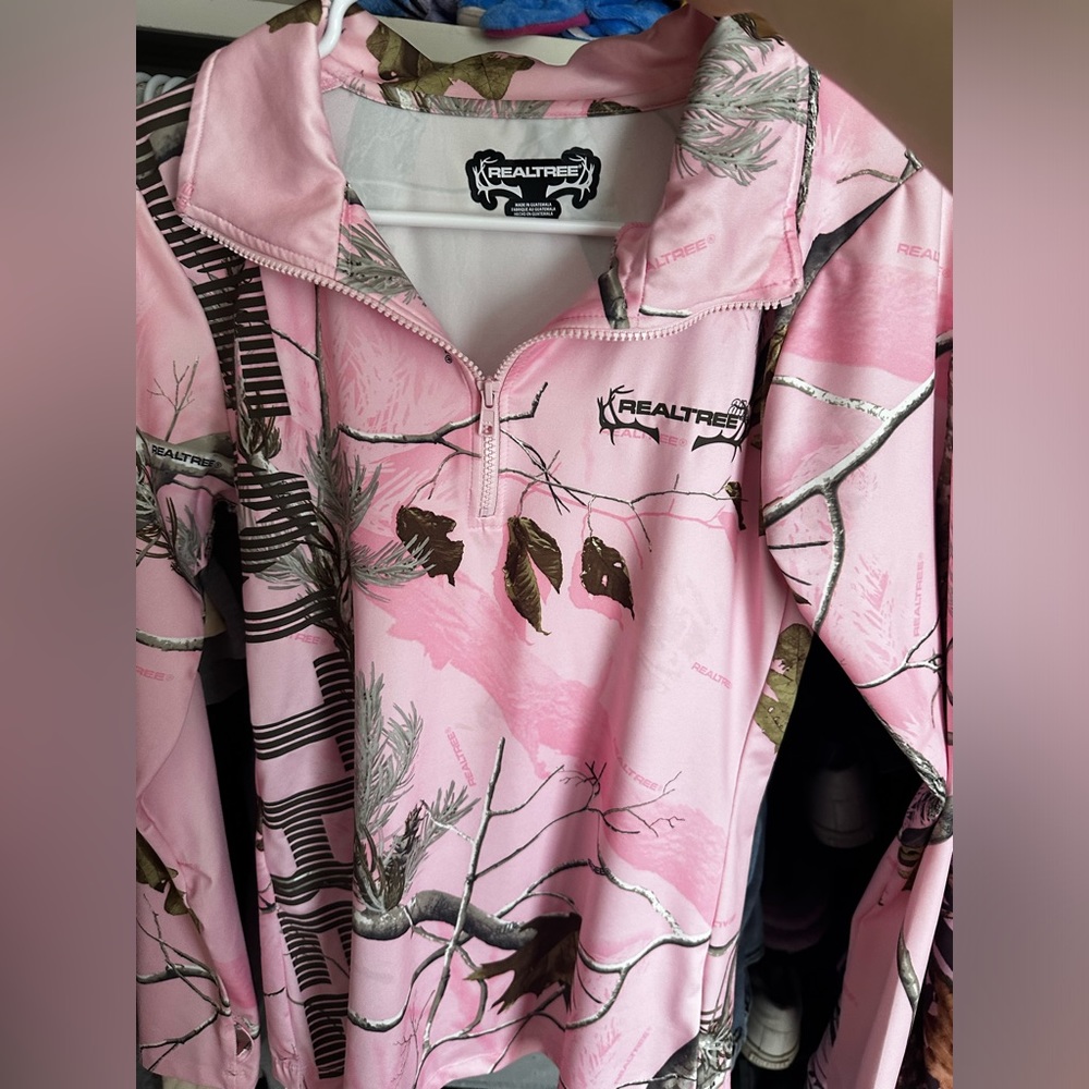 Real tree Pullover Pink Camo